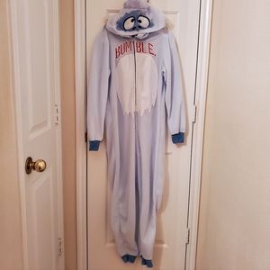 Adult One Piece Rudolph Red Nose Reindeer Sleeper